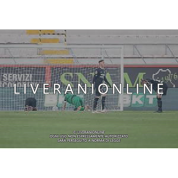 LiveMedia/Ettore Griffoni LR Vicenza vs Ascoli Calcio FC - Italian Football Championship League BKT 2020/2021, 19 December 2020 Romeo Menti stadium, vicenza, Italy Photo showing: disappointment, frustration of Ascoli Calcio for the defeat @LM/Ettore Griffoni AG ALDO LIVERANI SAS