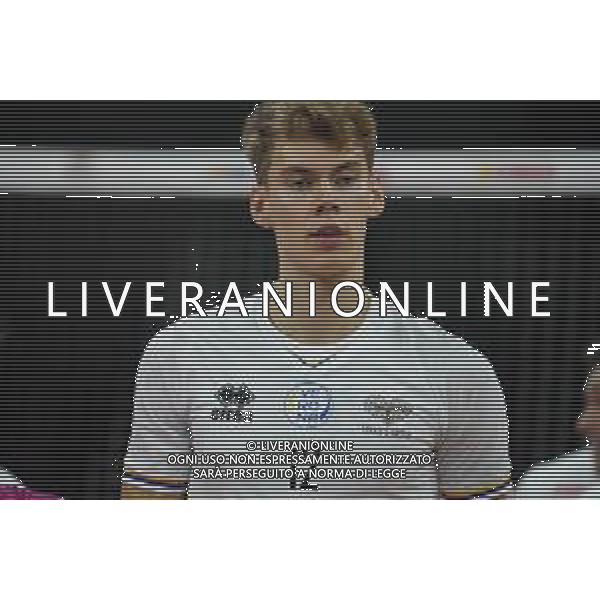 LiveMedia/Loris Cerquiglini Sir Safety Conad Perugia vs NBV Verona - Volleyball Italian Serie A Men Superleague Championship 2020/2021, 19 December 2020 PalaBarton, perugia, Italy Photo showing: jensen mads kyen (nbv verona) @LM/Loris Cerquiglini AG ALDO LIVERANI SAS