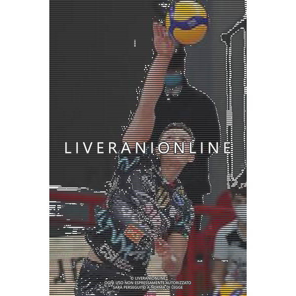 LiveMedia/Loris Cerquiglini Sir Safety Conad Perugia vs NBV Verona - Volleyball Italian Serie A Men Superleague Championship 2020/2021, 19 December 2020 PalaBarton, perugia, Italy Photo showing: szimmermann jan (n.10 setter sir safety conad perugia) in joke @LM/Loris Cerquiglini AG ALDO LIVERANI SAS
