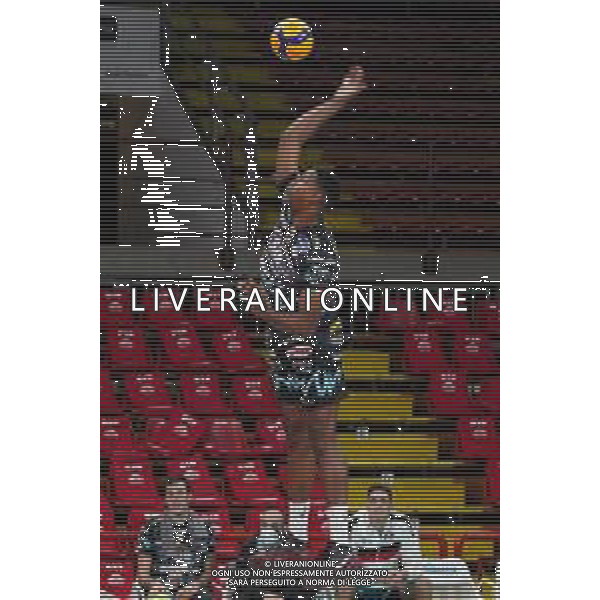 LiveMedia/Loris Cerquiglini Sir Safety Conad Perugia vs NBV Verona - Volleyball Italian Serie A Men Superleague Championship 2020/2021, 19 December 2020 PalaBarton, perugia, Italy Photo showing: wilfredo leon venero (n.9 hitter sir safety conad perugia) in joke @LM/Loris Cerquiglini AG ALDO LIVERANI SAS