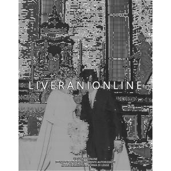 Matrimonio di Ombretta Colli e Giorgio Gaber nell\'Abbazia di Chiaravalle a Milano 12 aprile 1965 - RETROSPETTIVA ©Archivio Giovanni Liverani/AG. ALDO LIVERANI SAS