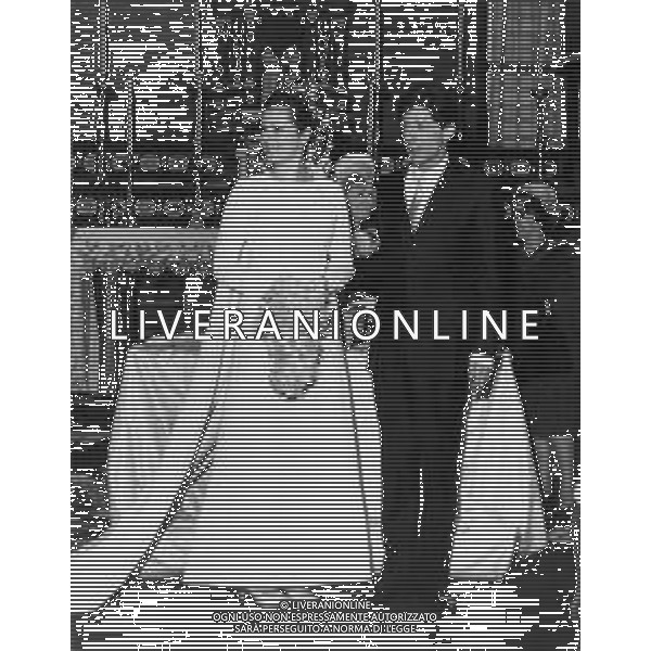 Matrimonio di Ombretta Colli e Giorgio Gaber nell\'Abbazia di Chiaravalle a Milano 12 aprile 1965 - RETROSPETTIVA ©Archivio Giovanni Liverani/AG. ALDO LIVERANI SAS