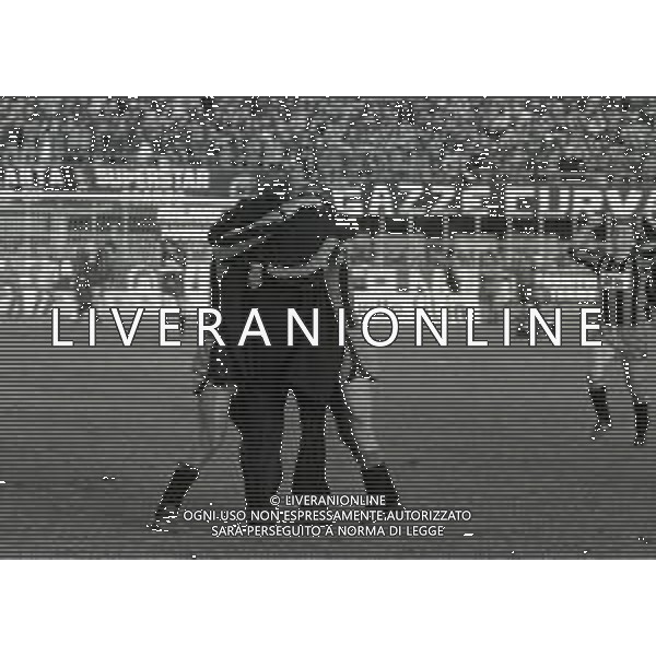 15-01-1984 BERGAMO CAMPIONATO DI CALCIO SERIE B ATALANTA CAMPOBASSO 1-0 NELLA FOTO ESULTANZA DOPO IL GOAL DI SAURO FATTORI AG ALDO LIVERANI SAS