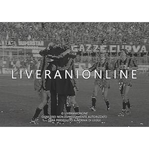 15-01-1984 BERGAMO CAMPIONATO DI CALCIO SERIE B ATALANTA CAMPOBASSO 1-0 NELLA FOTO ESULTANZA DOPO IL GOAL DI SAURO FATTORI AG ALDO LIVERANI SAS