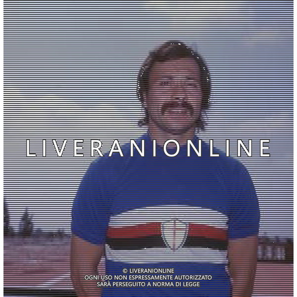 NELLO SALTUTTI CALCIATORE ITALIANO - RETROSPETTIVA NELLA FOTO CON LA MAGLIA DELLA SAMPDORIA NEL 1977/1978 ©Archivio Giovanni Liverani/AG. ALDO LIVERANI SAS