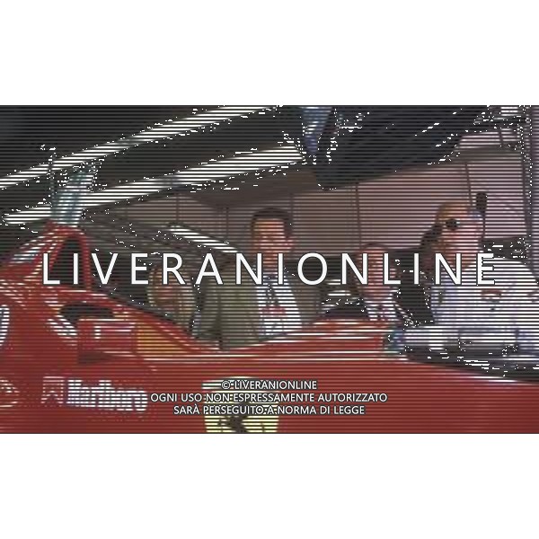 AUGUSTO FANTOZZI POLITICO ITALIANO - RETROSPETTIVA NELLA FOTO AL 16mo GRAN PREMIO DI F1 DI SAN MARINO CIRCUITO DI IMOLA 05.05.1996 CON ANTONIO GHINI Direttore della Comunicazione e Brand Ferrari ©Archivio Giovanni Liverani/AG. ALDO LIVERANI SAS