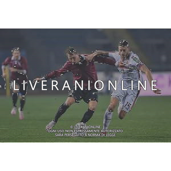 LiveMedia/Lisa Guglielmi Empoli FC vs AC Reggiana - Italian Football Championship League BKT 2020/2021, 22 December 2020 Carlo Castellani stadium, empoli, Italy Photo showing: Nicolas Haas (Empoli) and Andrea Costa (Reggiana) @LM/Lisa Guglielmi AG ALDO LIVERANI SAS