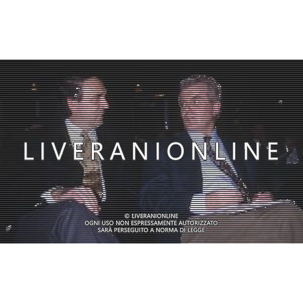 GILBERTO BENETTON IMPRENDITORE ITALIANO - RETROSPETTIVA NELLA FOTO NEL 1992 CON IVANO BEGGIO ©ARCHIVIO AG. ALDO LIVERANI SAS
