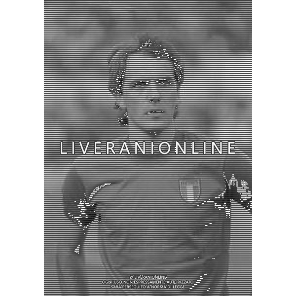 ROBERTO BETTEGA CALCIATORE CON LA MAGLIA DELLA NAZIONALE ITALIANA NEL 1980 - RETROSPETTIVA ©Archivio Giovanni Liverani/AG. ALDO LIVERANI SAS