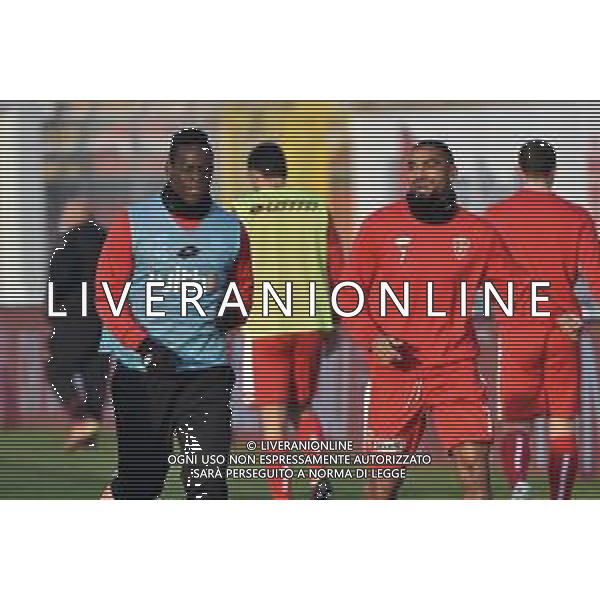 ¬© TVRG Mario Balotelli (Monza) parte titolare nella gara contro la Salernitana con Prince Boateng Monza vs Salernitana Campionato Serie BKT - 16a giornata Monza 30-12-2020 U-Power Stadium foto Roberto Garavaglia/ag. Aldo Liverani sas