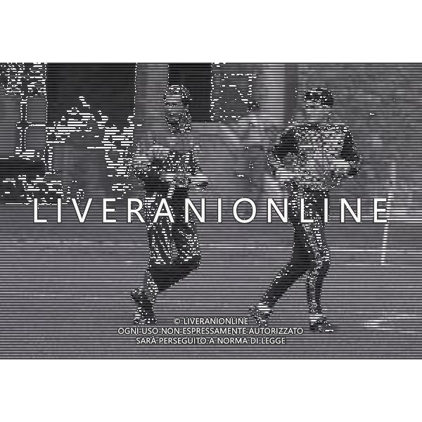 1994 COVERCIANO ALLENAMENTO NAZIONALE ITALIANA DI CALCIO NELLA FOTO GIANLUCA PAGLIUCA E SEBASTIANO ROSSI AG ALDO LIVERANI SAS