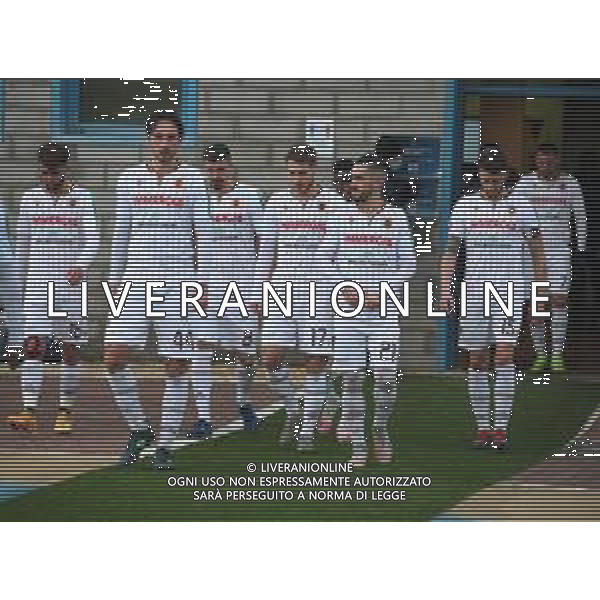 PORDENONE - REGGIANA CAMPIONATO CALCIO SERIE BKT 30.12.2020 NELLA FOTO GIOCATORI DELLA REGGIANA ENTRANO IN CAMPO ©SANTANDREA / AGENZIA ALDO LIVERANI SAS