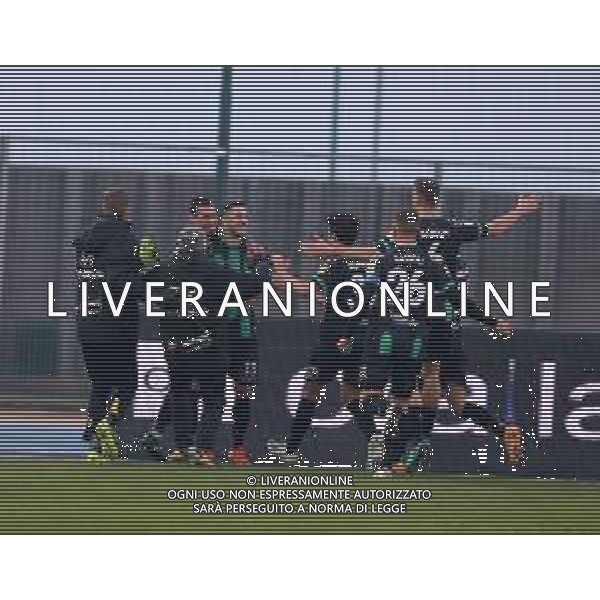PORDENONE - REGGIANA CAMPIONATO CALCIO SERIE BKT 30.12.2020 NELLA FOTO ESULTANZA DOPO IL GOL DI CIURRIA ©SANTANDREA / AGENZIA ALDO LIVERANI SAS