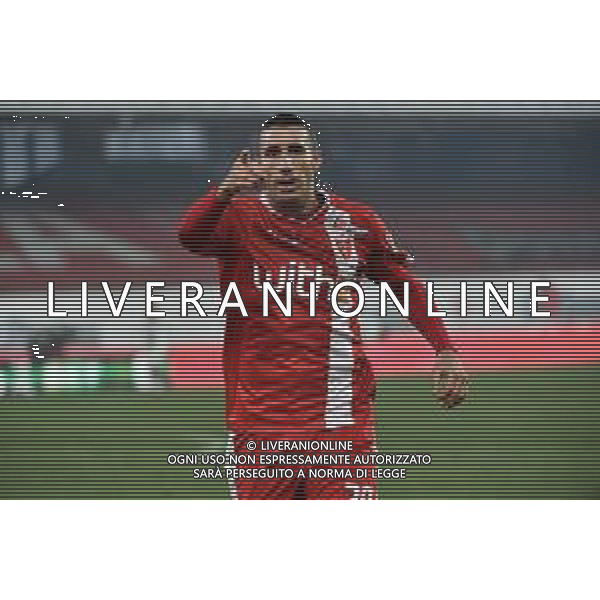 ¬© TVRG Antonino Barilla\' (Monza) esulta dopo il gol del 2 a 0 Monza vs Salernitana Campionato Serie BKT - 16a giornata Monza 30-12-2020 U-Power Stadium foto Roberto Garavaglia/ag. Aldo Liverani sas