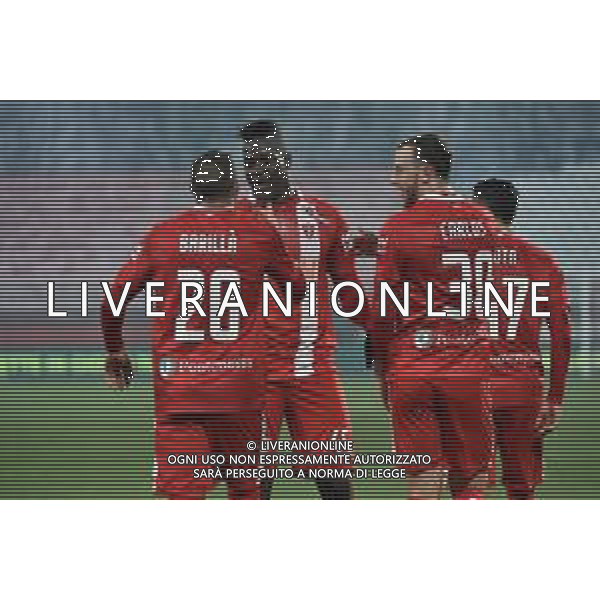 ¬© TVRG Esultanza Antonino Barilla\' (Monza) e Mario Balotelli (Monza) dopo il gol del 2 a 0 Monza vs Salernitana Campionato Serie BKT - 16a giornata Monza 30-12-2020 U-Power Stadium foto Roberto Garavaglia/ag. Aldo Liverani sas