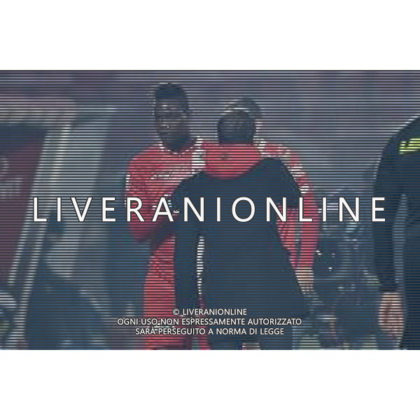 ¬© TVRG Mario Balotelli (Monza) dopo il cambio con Cristian Brocchi Monza vs Salernitana Campionato Serie BKT - 16a giornata Monza 30-12-2020 U-Power Stadium foto Roberto Garavaglia/ag. Aldo Liverani sas