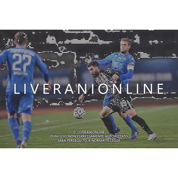 Lisa Guglielmi/LM - Empoli FC vs Ascoli FC - Italian Football Championship League BKT 2020/2021 30 December 2020 - Carlo Castellani stadium, empoli, Italy Photo showing: Riad Bajic (Ascoli) and Simone Romagnoli (Empoli) @LM/Lisa Guglielmi AG ALDO LIVERANI SAS