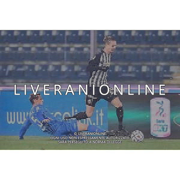 Lisa Guglielmi/LM - Empoli FC vs Ascoli FC - Italian Football Championship League BKT 2020/2021 30 December 2020 - Carlo Castellani stadium, empoli, Italy Photo showing: Edoardo Tassi (Ascoli) and Leo Stulac (Empoli) @LM/Lisa Guglielmi AG ALDO LIVERANI SAS