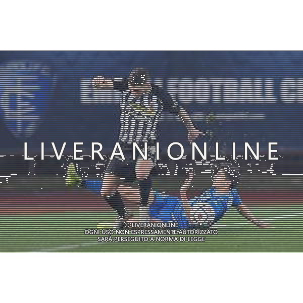 Lisa Guglielmi/LM - Empoli FC vs Ascoli FC - Italian Football Championship League BKT 2020/2021 30 December 2020 - Carlo Castellani stadium, empoli, Italy Photo showing: Niccolo Tofanari (Ascoli) and Stefano Moreo (Empoli) @LM/Lisa Guglielmi AG ALDO LIVERANI SAS