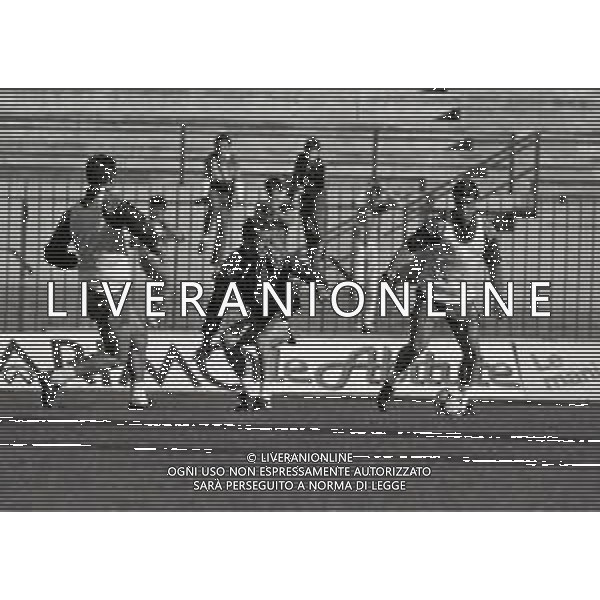 1984-1985 MILANO STADIO SAN SIRO ALLENAMENTO NAZIONALE ITALIANA DI CALCIO NELLA FOTO BRUNO GIORDANO E GIUSEPPE DOSSENA AG ALDO LIVERANI SAS