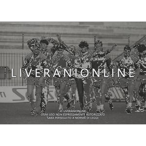 1984-1985 MILANO STADIO SAN SIRO ALLENAMENTO NAZIONALE ITALIANA DI CALCIO NELLA FOTO ALLENAMENTO NAZIONALE ITALIANA AG ALDO LIVERANI SAS