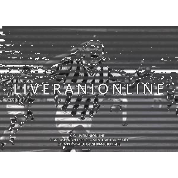 11-09-1996 TORINO 1 GIORNATA DI CHAMPIONS LEGAUE JUVENTUS-MANCHESTER UNITED 1-0 NELLA FOTO ANTONIO CONTE ESULTA DOPO IL GOAL DI ALEN BOKSIC AG ALDO LIVERANI SAS