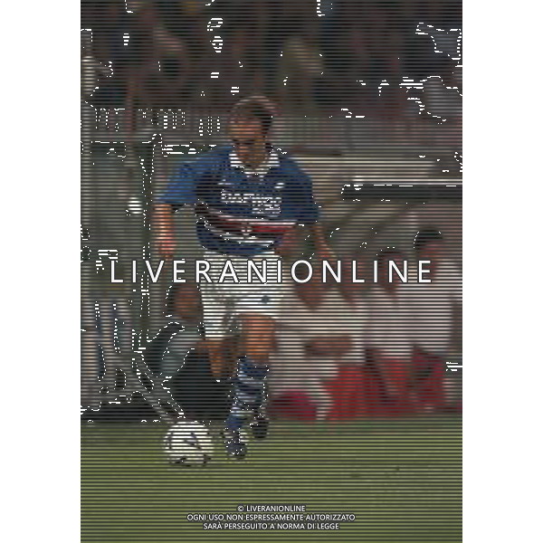 05-08-1998 GENOVA SEMIFINALE DI RITORNO COPPA INTERTOTO SAMPDORIA BOLOGNA 1-0 NELLA FOTO MARCO SGRO\' AG ALDO LIVERANI SAS