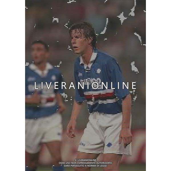 05-08-1998 GENOVA SEMIFINALE DI RITORNO COPPA INTERTOTO SAMPDORIA BOLOGNA 1-0 NELLA FOTO FRANCESCO PALMIERI AG ALDO LIVERANI SAS