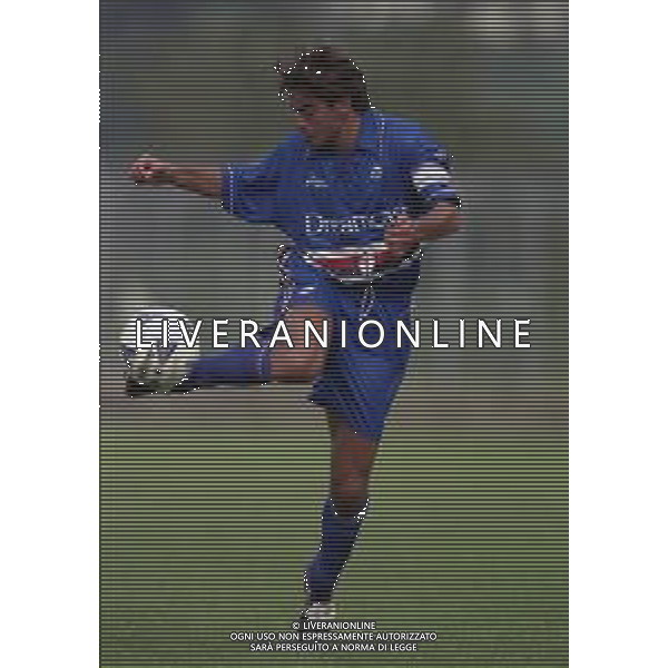 2000-2001 AMICHEVOLE SAMPDORIA CALCIO NELLA FOTO SIMONE VERGASSOLA AG ALDO LIVERANI SAS