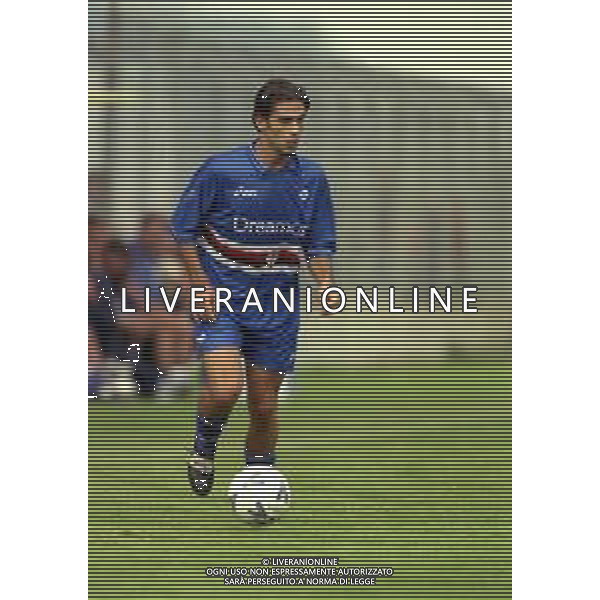 2000-2001 AMICHEVOLE SAMPDORIA CALCIO NELLA FOTO EMANUELE MATZUZZI AG ALDO LIVERANI SAS