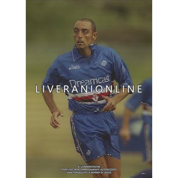 2000-2001 AMICHEVOLE SAMPDORIA CALCIO NELLA FOTO CARMINE ESPOSITO AG ALDO LIVERANI SAS