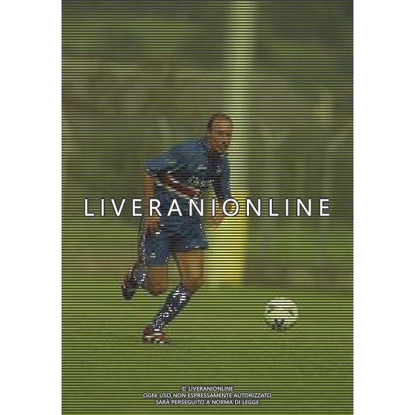 2000-2001 AMICHEVOLE SAMPDORIA CALCIO NELLA FOTO DARIO MARCOLIN AG ALDO LIVERANI SAS