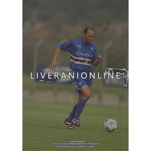 2000-2001 AMICHEVOLE SAMPDORIA CALCIO NELLA FOTO DARIO MARCOLIN AG ALDO LIVERANI SAS