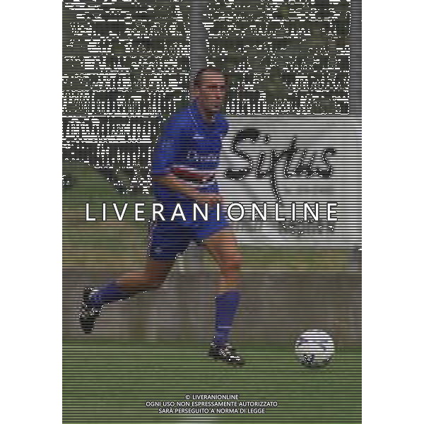 2000-2001 AMICHEVOLE SAMPDORIA CALCIO NELLA FOTO VITTORIO TOSTO AG ALDO LIVERANI SAS
