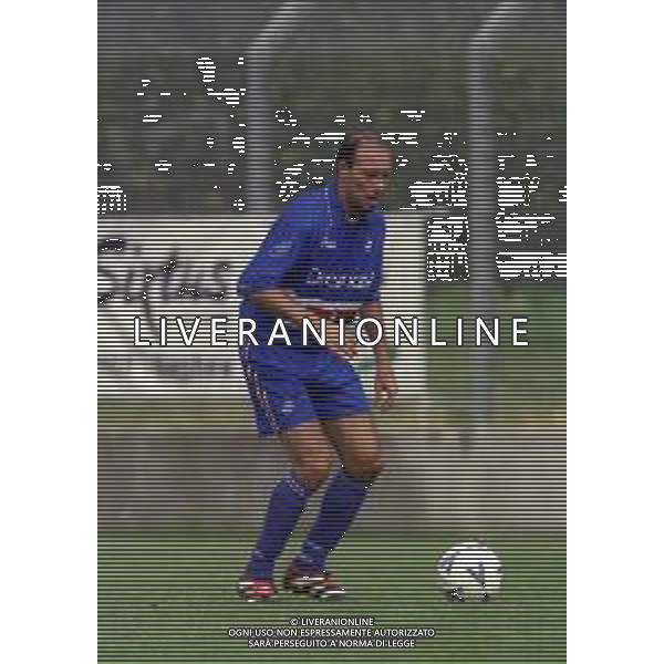 2000-2001 AMICHEVOLE SAMPDORIA CALCIO NELLA FOTO DARIO MARCOLIN AG ALDO LIVERANI SAS