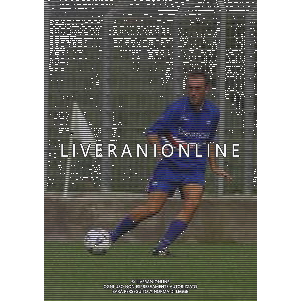 2000-2001 AMICHEVOLE SAMPDORIA CALCIO NELLA FOTO VITTORIO TOSTO AG ALDO LIVERANI SAS