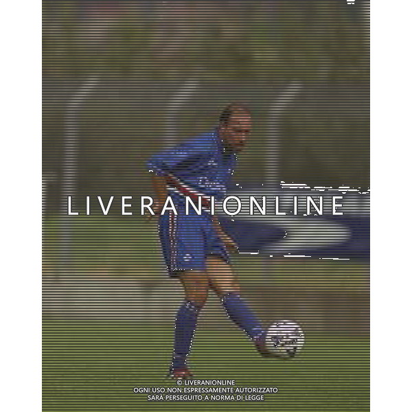 2000-2001 AMICHEVOLE SAMPDORIA CALCIO NELLA FOTO DARIO MARCOLIN AG ALDO LIVERANI SAS