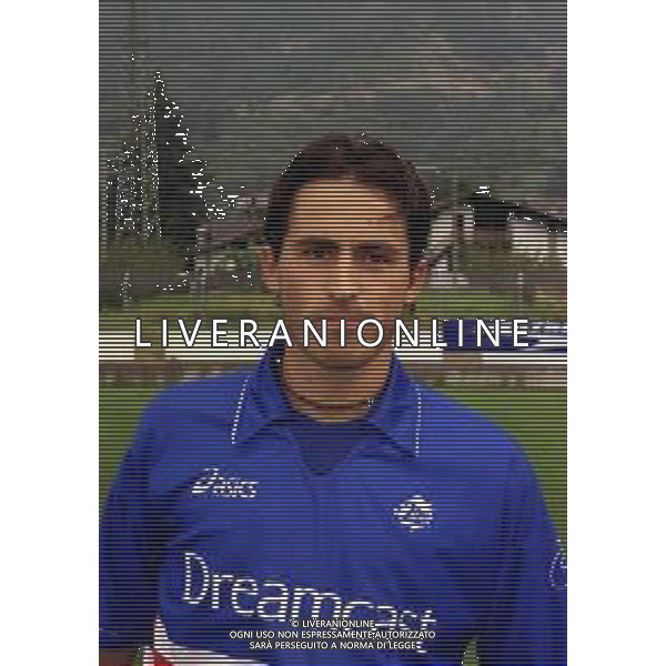 2000-2001 AMICHEVOLE SAMPDORIA CALCIO NELLA FOTO ALESSANDRO GRANDONI AG ALDO LIVERANI SAS