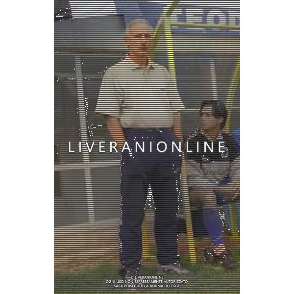 2000-2001 AMICHEVOLE SAMPDORIA CALCIO NELLA FOTO LUIGI CAGNI ALLENATORE SAMPDORIA CALCIO AG ALDO LIVERANI SAS