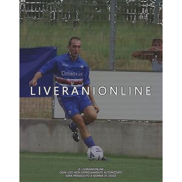 2000-2001 AMICHEVOLE SAMPDORIA CALCIO NELLA FOTO VITTORIO TOSTO AG ALDO LIVERANI SAS