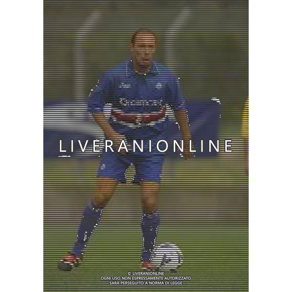 2000-2001 AMICHEVOLE SAMPDORIA CALCIO NELLA FOTO DARIO MARCOLIN AG ALDO LIVERANI SAS