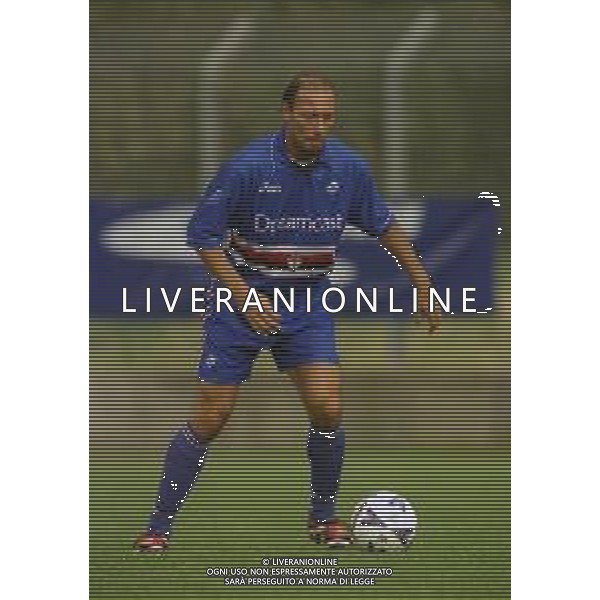 2000-2001 AMICHEVOLE SAMPDORIA CALCIO NELLA FOTO DARIO MARCOLIN AG ALDO LIVERANI SAS
