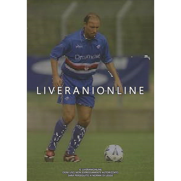2000-2001 AMICHEVOLE SAMPDORIA CALCIO NELLA FOTO DARIO MARCOLIN AG ALDO LIVERANI SAS