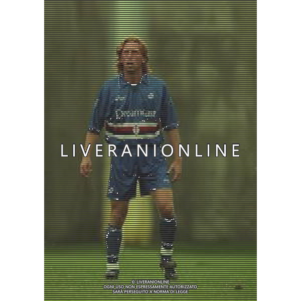2000-2001 AMICHEVOLE SAMPDORIA CALCIO NELLA FOTO MIRKO CONTE AG ALDO LIVERANI SAS