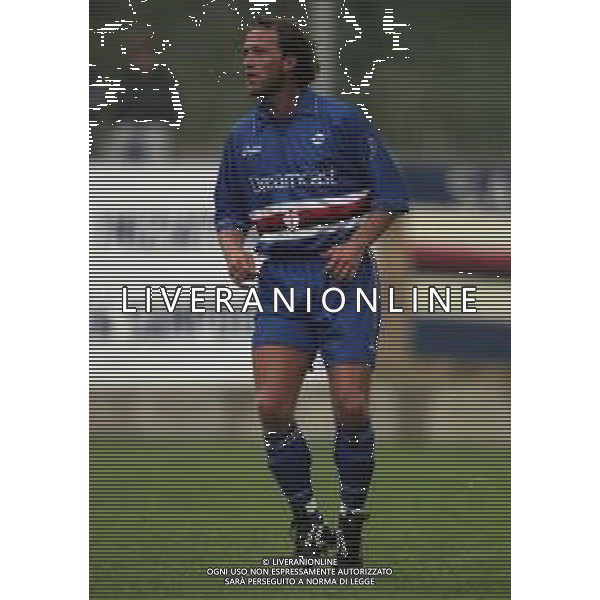 2000-2001 AMICHEVOLE SAMPDORIA CALCIO NELLA FOTO GIANPAOLO MANIGHETTI AG ALDO LIVERANI SAS