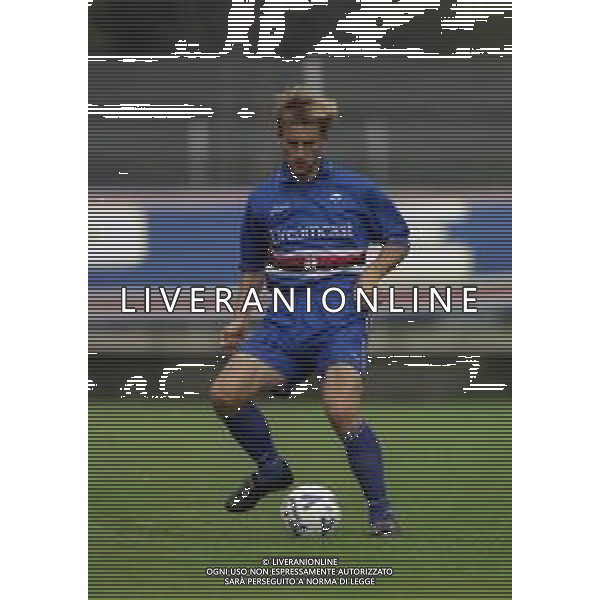 2000-2001 AMICHEVOLE SAMPDORIA CALCIO NELLA FOTO BRATISLAV ZIVKOVIC AG ALDO LIVERANI SAS