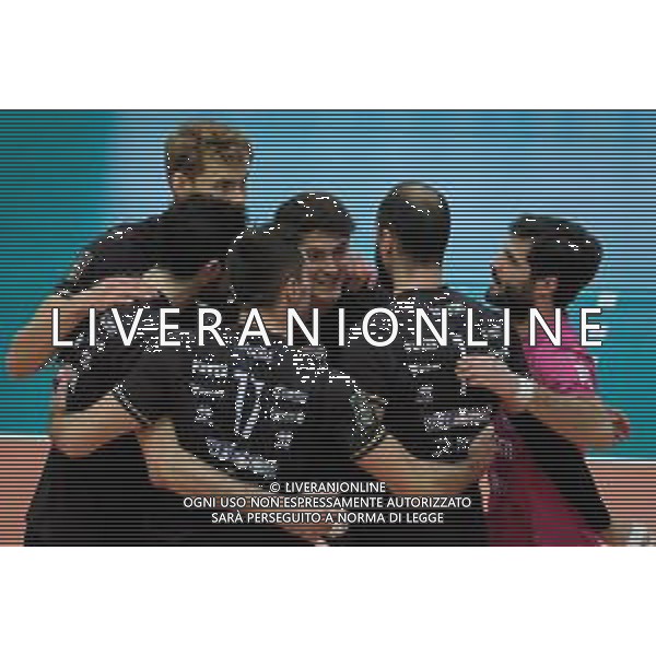 Roberto Tommasini/LM - NBV Verona vs Allianz Milano - Campionato di Volley Superlega Serie A 2020/2021 03 gennaio 2021 - Verona, Italia Nella foto: Esultanza NBV Verona @LM/Roberto Tommasini AG ALDO LIVERANI SAS