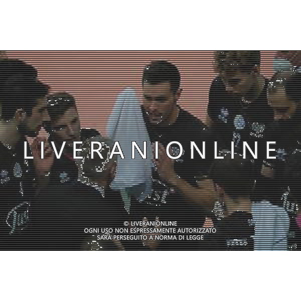 Roberto Tommasini/LM - NBV Verona vs Allianz Milano - Campionato di Volley Superlega Serie A 2020/2021 03 gennaio 2021 - Verona, Italia Nella foto: Thomas Jaeschke - NBV Verona durante un time-out. @LM/Roberto Tommasini AG ALDO LIVERANI SAS