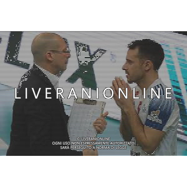 Roberto Tommasini/LM - NBV Verona vs Allianz Milano - Campionato di Volley Superlega Serie A 2020/2021 03 gennaio 2021 - Verona, Italia Nella foto: Roberto Piazza - Head Coach - Allianz Power Volley Milano - Nicola Daldello - Allianz Power Volley Milano @LM/Roberto Tommasini AG ALDO LIVERANI SAS