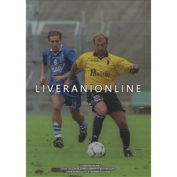 19-09-1999 COMO CAMPIONATO DI CALCIO SERIE C1 COMO MODENA 0-3 NELLA FOTO AZIONE DI GIOCO AG ALDO LIVERANI SAS